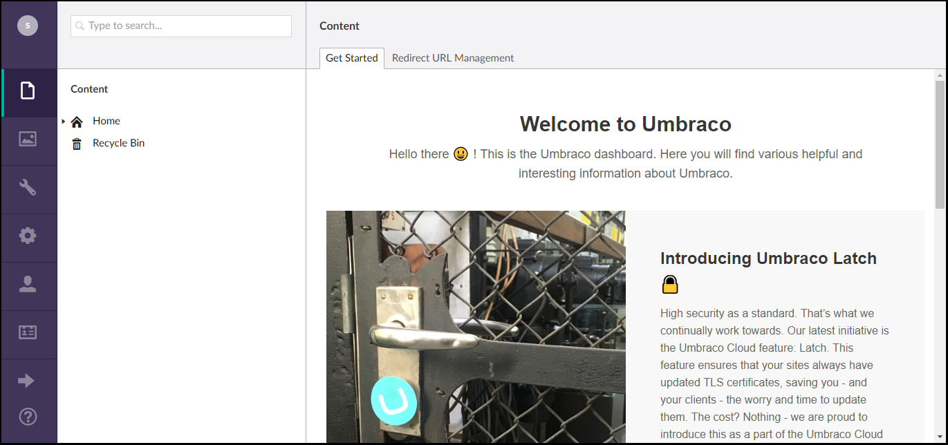 Umbraco BackOffice