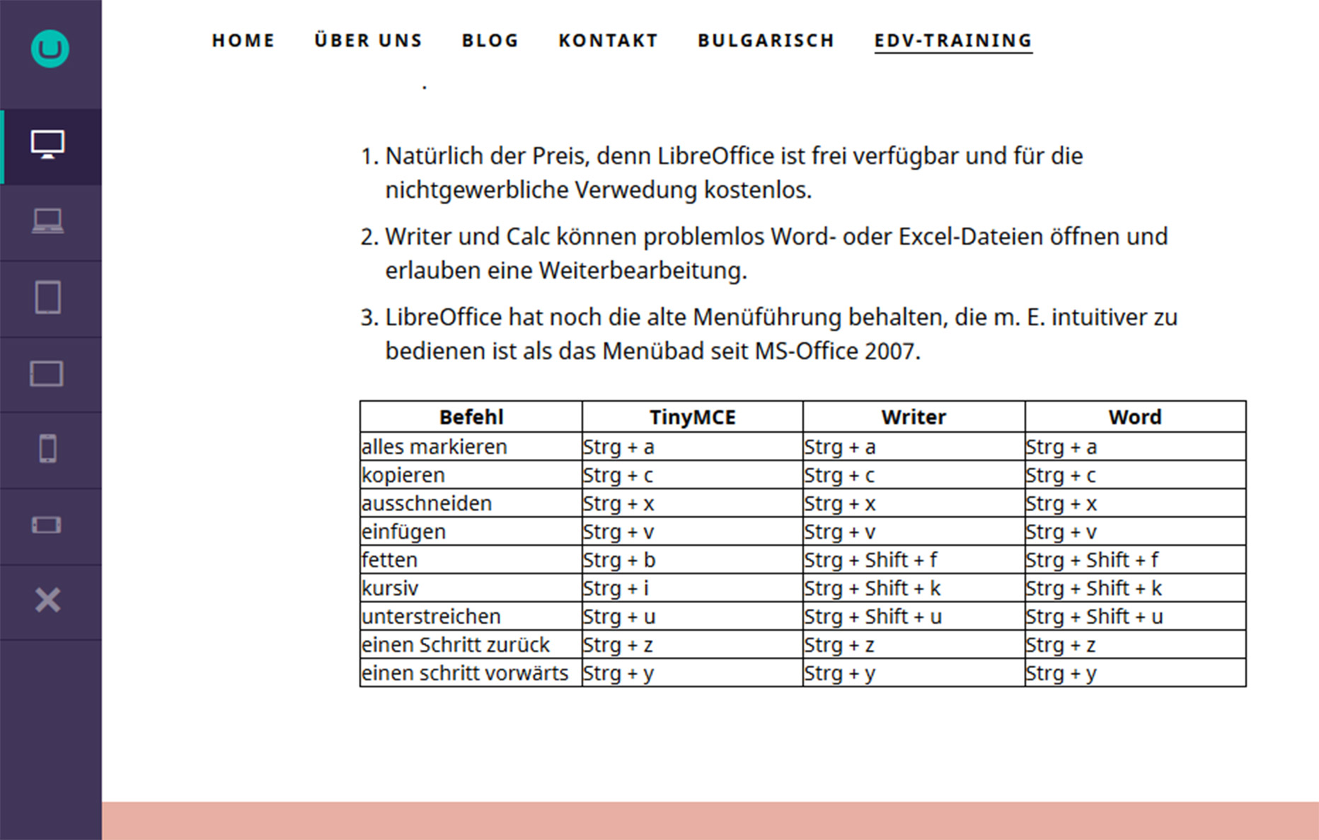 Ergebnis in der Umbraco-Vorschau