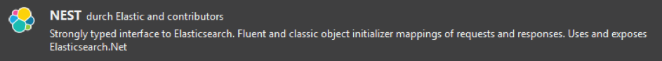 NuGet-Package NEST